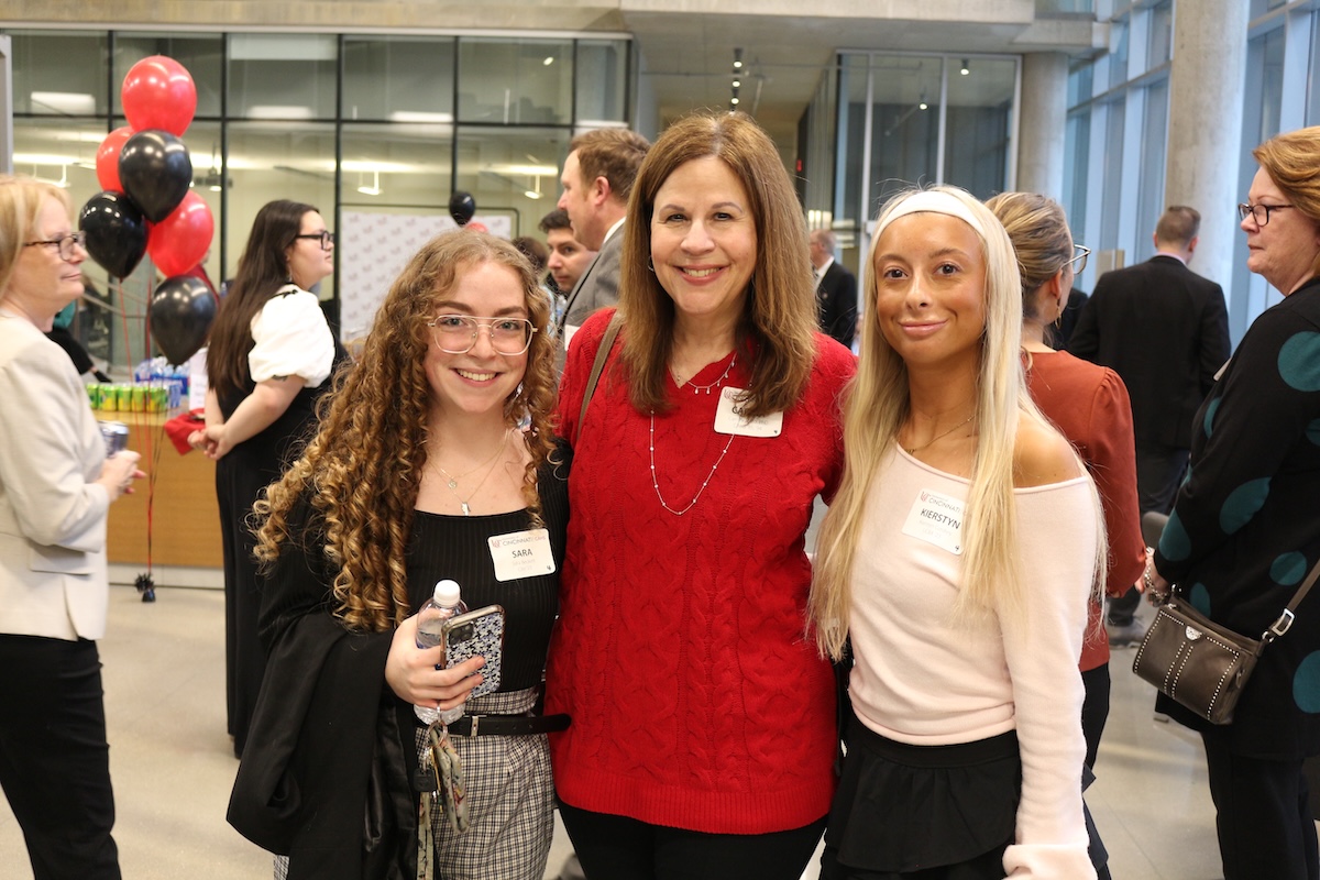 Students at reception