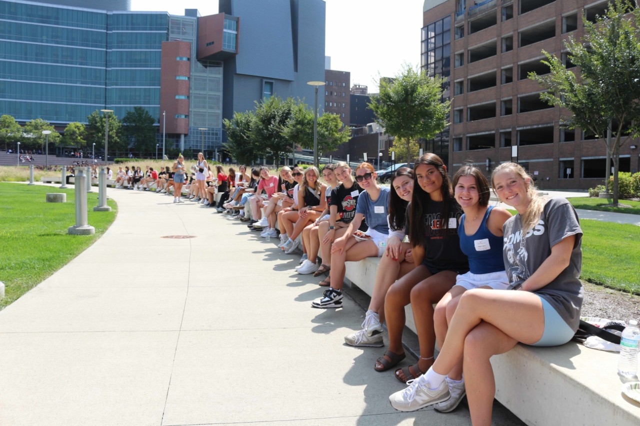 Students at College of Allied Health Sciences college day